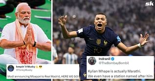 "We even have a station named after him" – Fans react as Narendra Modi claims Kylian Mbappe is more popular in India than France