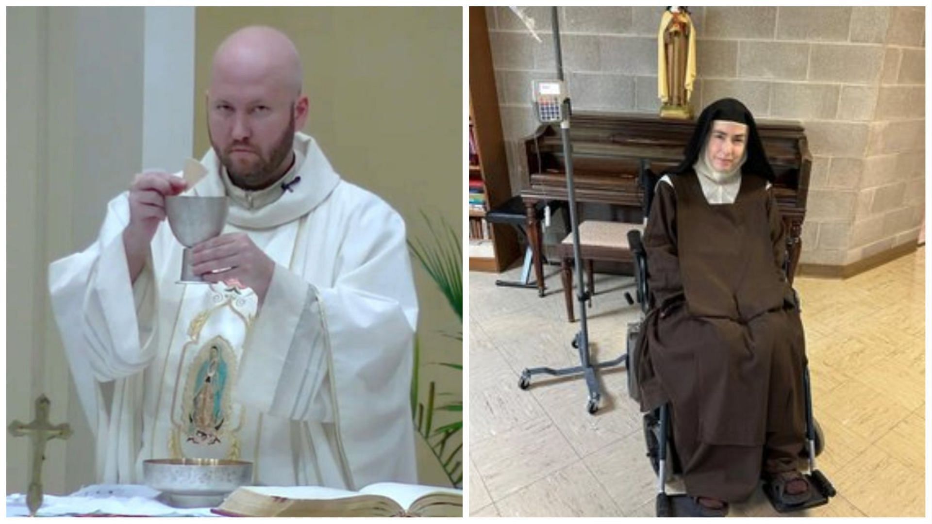 Father Philip Johnson has been accused of &ldquo;s*xting&rdquo;  Mother Superior Teresa Agnes Gerlach, (Image via Sumner/Twitter)