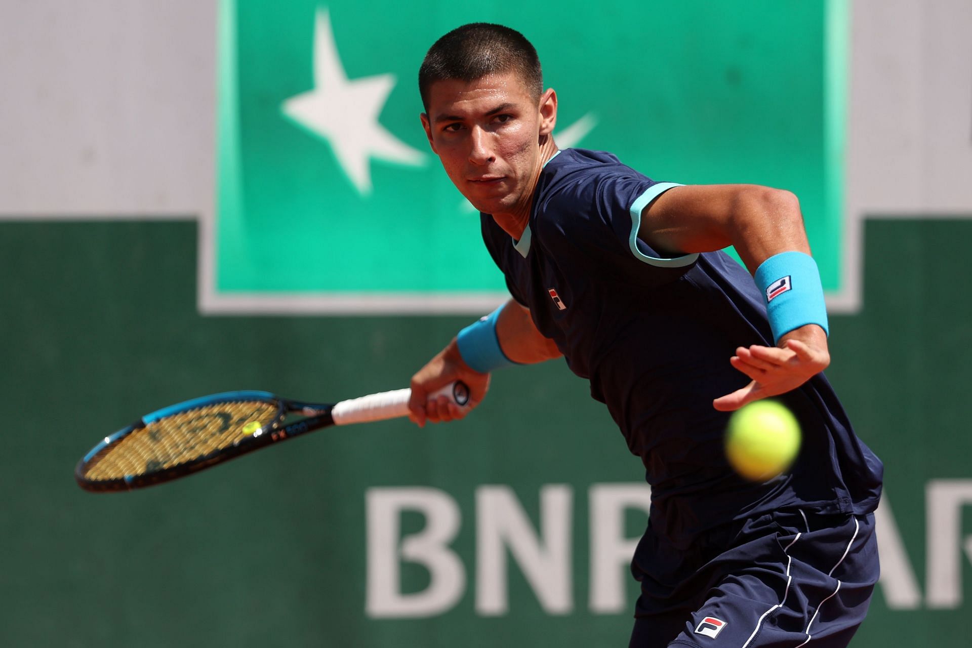 Alexei Popyrin at the 2023 French Open.