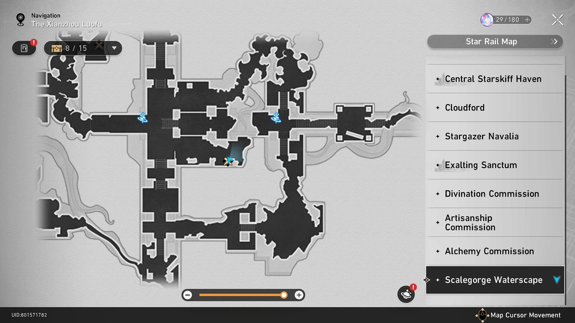 Honkai Star Rail Divination Commission Interactive Map