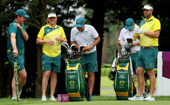 “But, it was all Australians though” – Marc Leishman said that he and Cam Smith have been getting a lot of Ashes score updates at LIV London