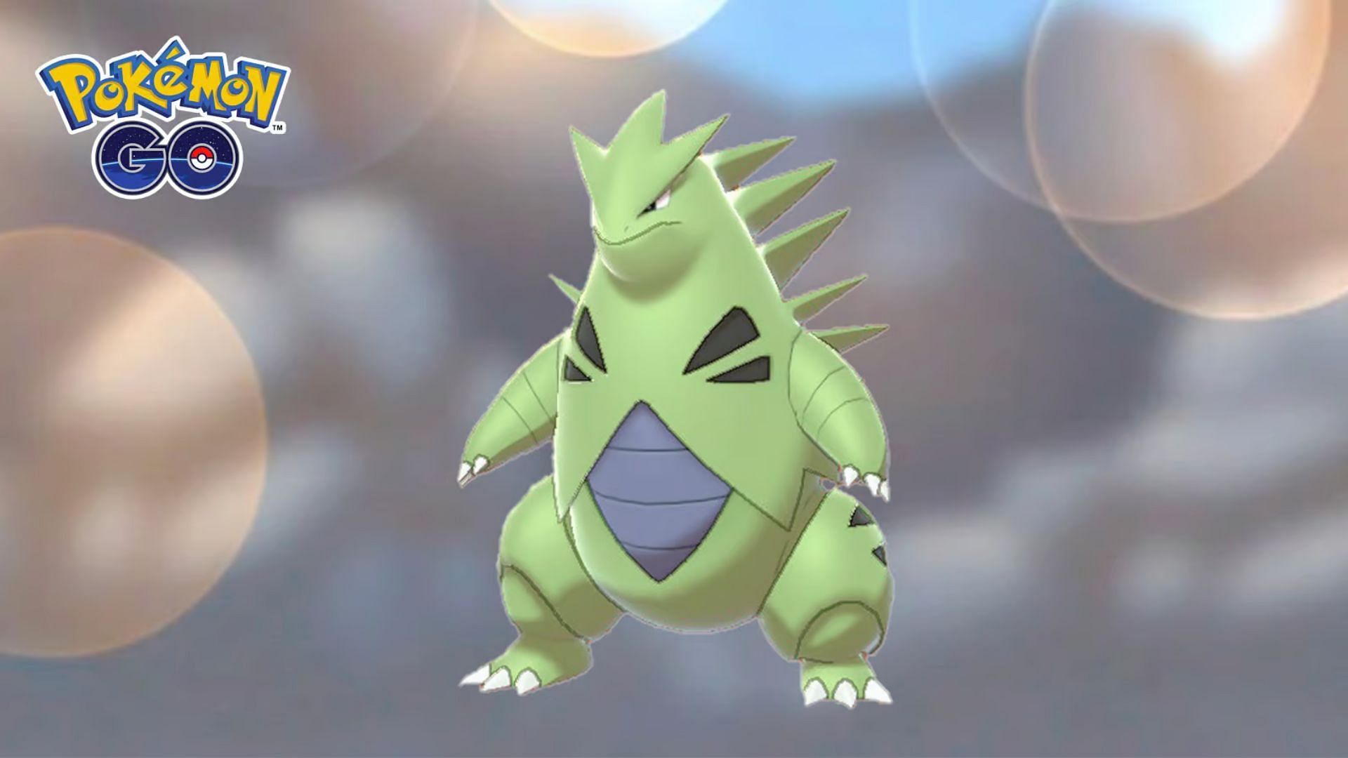 Tyranitar can bring down a whole mountain to make its nest (Image via Niantic)