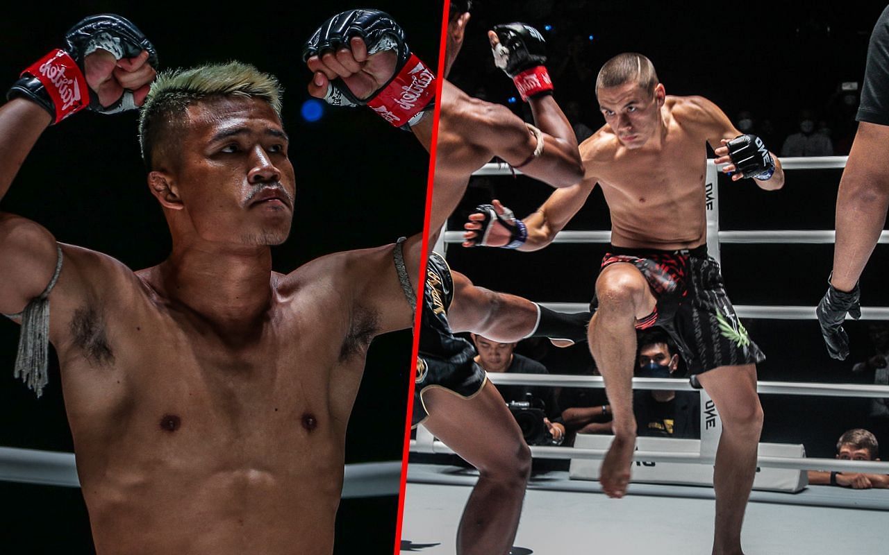 Superlek (L) and Tagir Khalilov (R) | Photo by ONE Championship