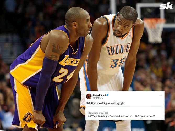 Role model Kobe Bryant's compliments once left Kevin Durant dazed - "I felt like I was doing something right"