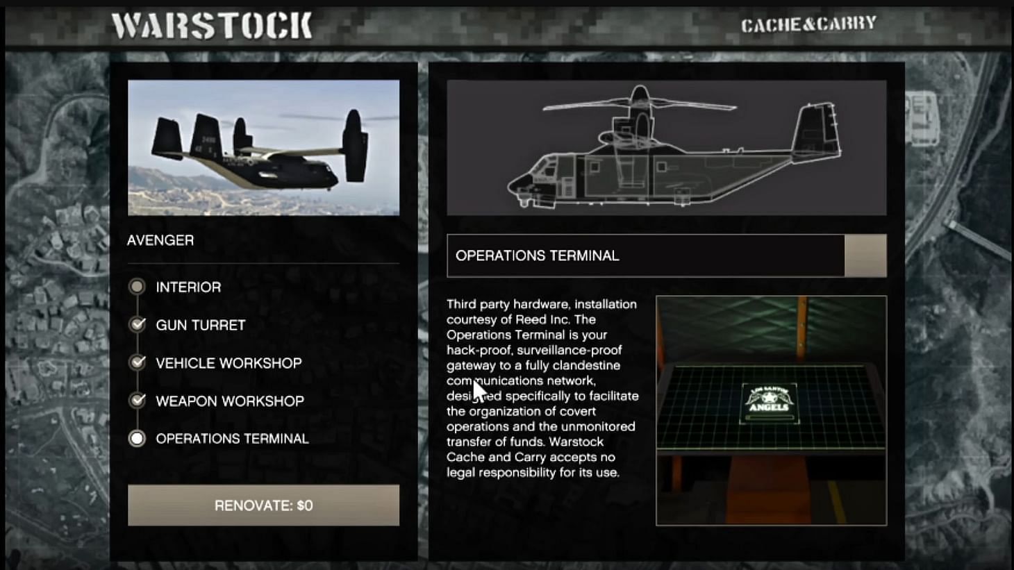 Get the Avenger and Operations Terminal from Warstock Cache and Carry (Image via YouTube/Tylarious)