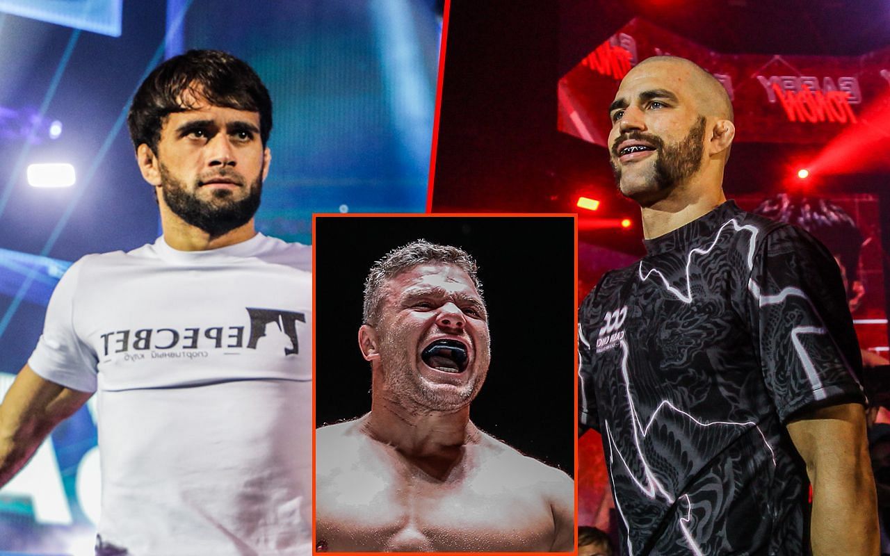 Shamil Gasanov, Anatoly Malykhin, Garry Tonon | Image courtesy of ONE