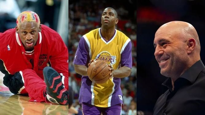 Joe Rogan has a crazy reason why Magic Johnson was scared of Dennis Rodman - "Mf, I'll spit in your mouth"