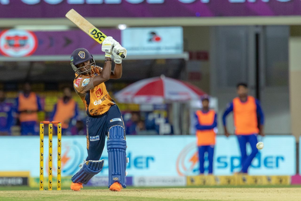 G Ajitesh in action (Image Courtesy: TNPL Media)