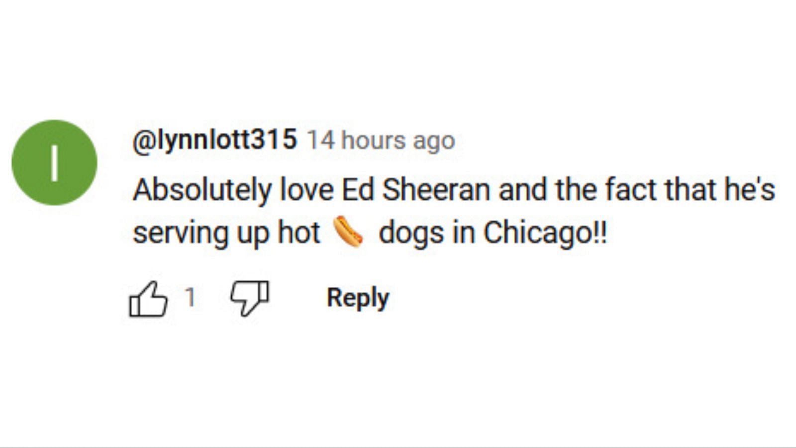 Sheeran&#039;s fans react to his latest video (Image via YouTube/@EdSheeran)