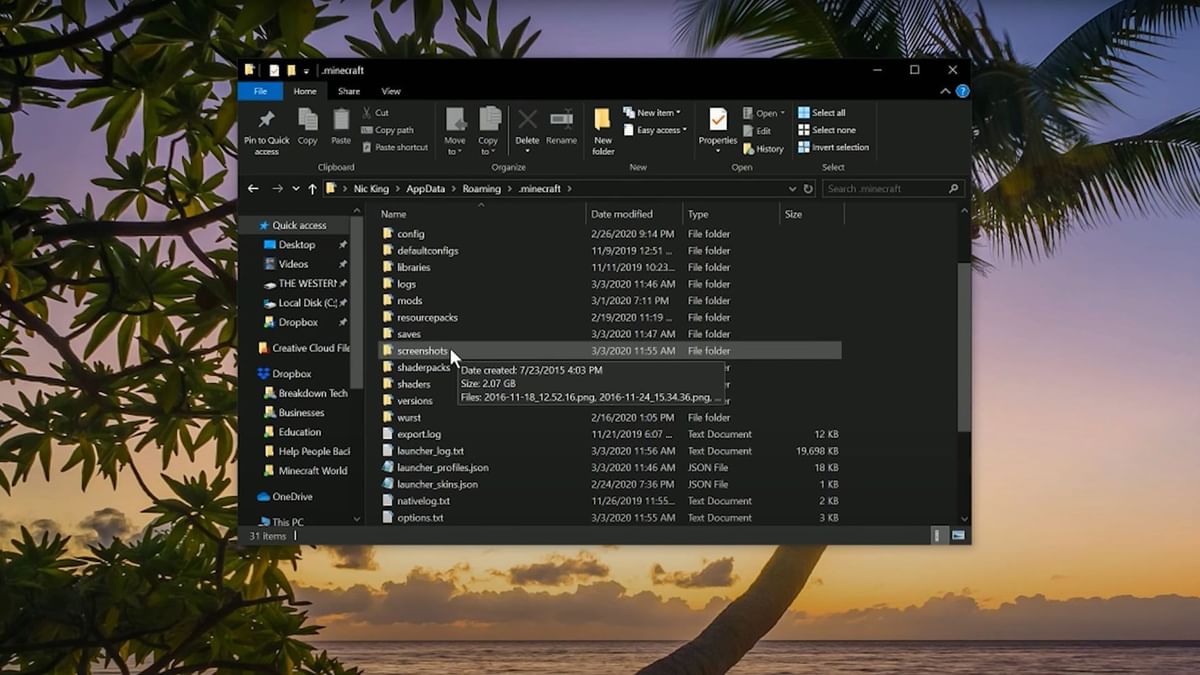Minecraft screenshot guide Shortcut key, folder location, and more