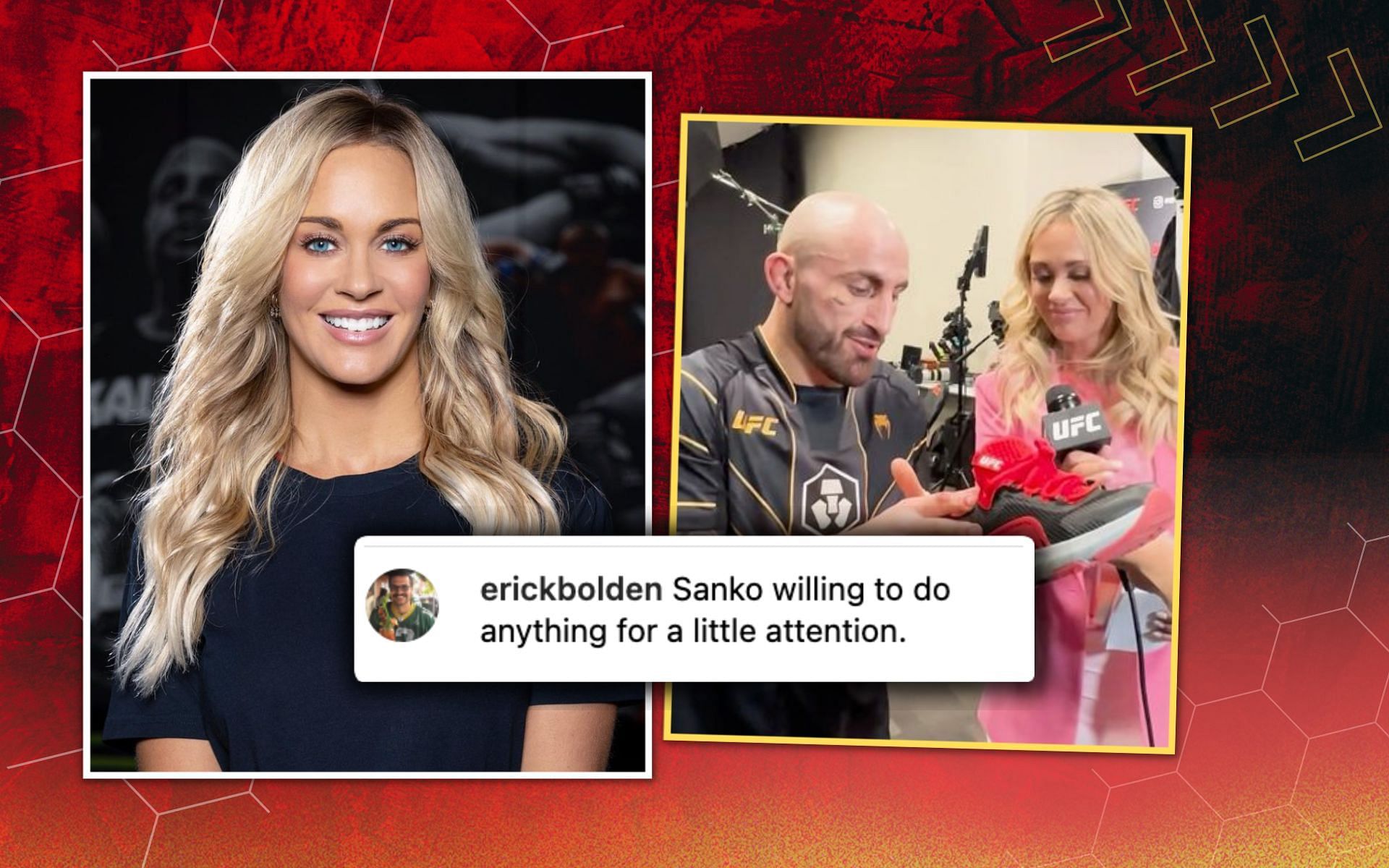 Laura Sanko called out for recent act at UFC 290 [Image credits: @ufc and @laura_sanko on Instagram]