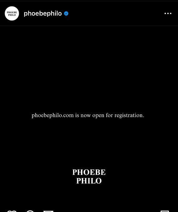 Phoebe Philo Is Now Open For Registration 