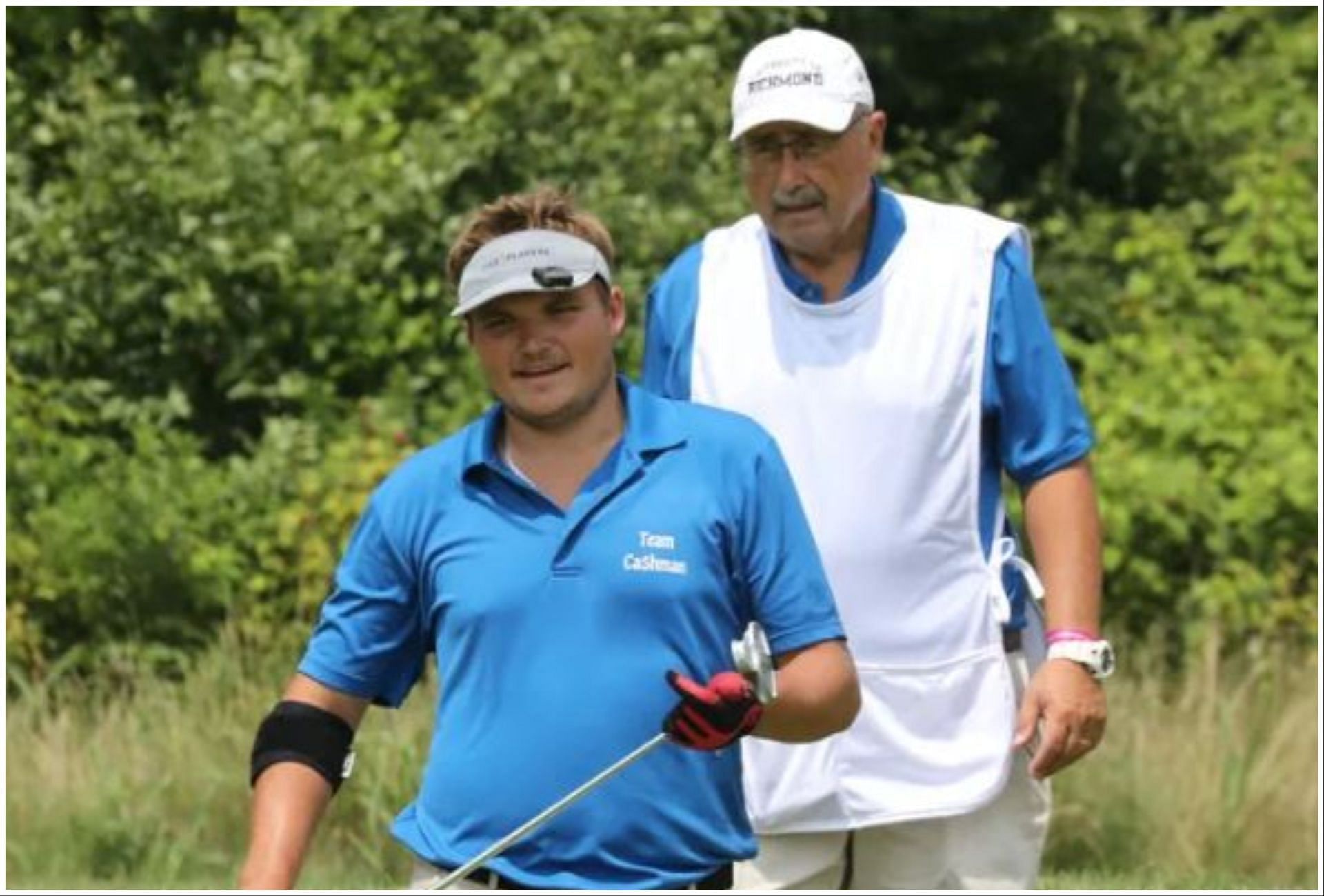 Tyler Cashman and his grandfather George Cashman (via USA Today Network)