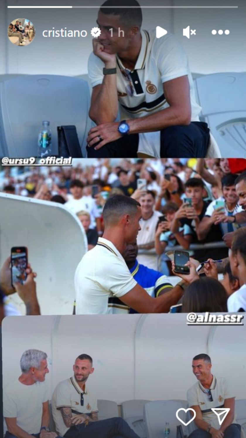 Cristiano Ronaldo shares photo as he meets fans alongside Marcelo ...
