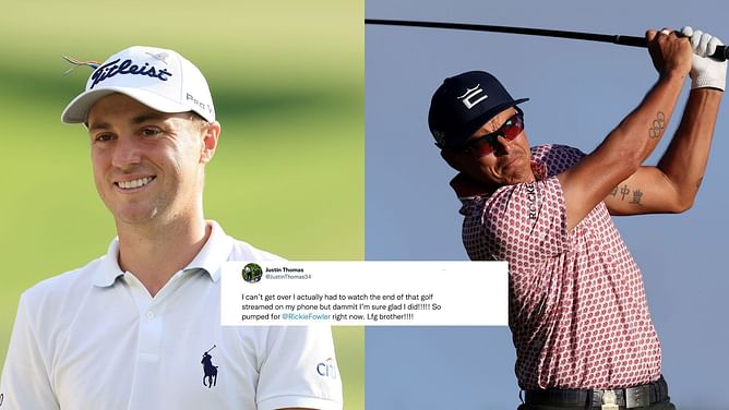 “Can’t get over I actually had to watch… on my phone” – Justin Thomas takes a casual jibe at PGA Tour while congratulating Rickie Fowler for his win