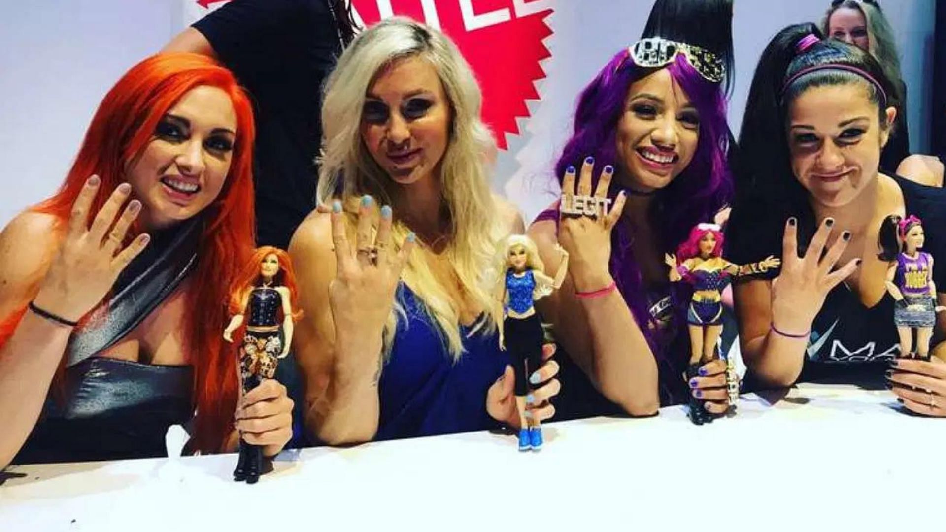 Becky Lynch, Charlotte Flair, Mercedes Mone, and Bayley