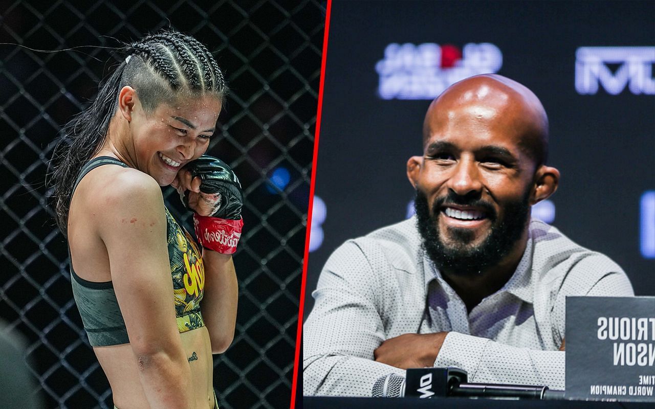 Stamp (Left) shared the card with Demetrious Johnson (Right) at ONE Fight Night 14