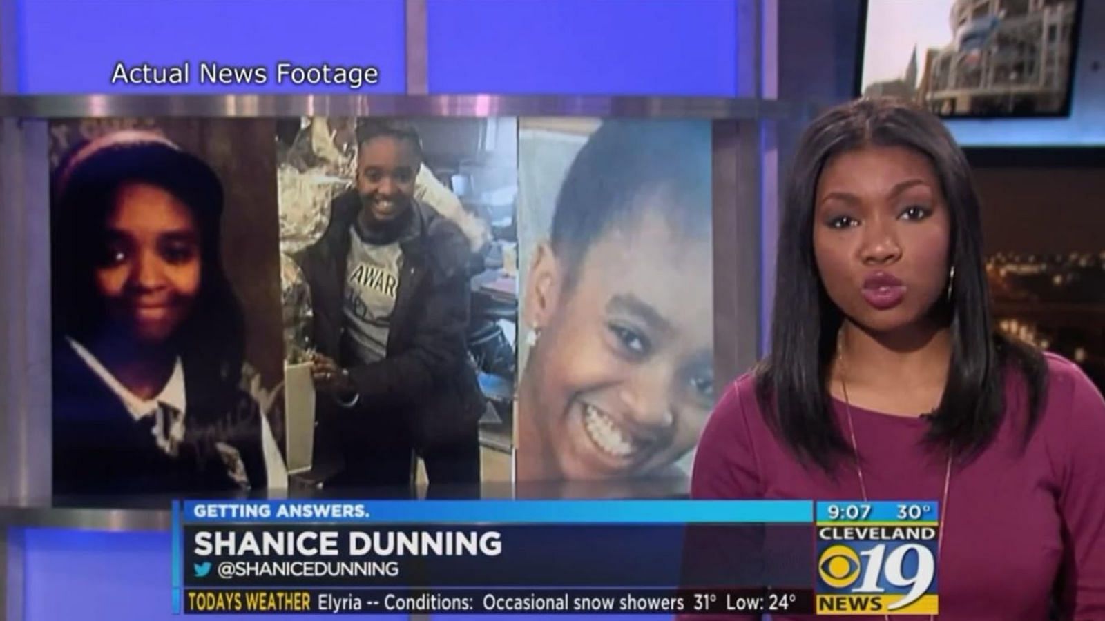 Alianna DeFreeze&#039;s disappearance makes it to the news (Image via IMDb)