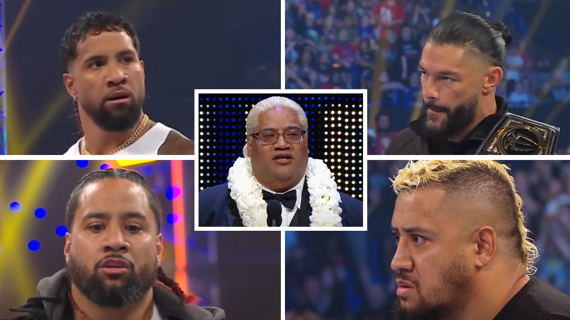 Rikishi (center) is a WWE legend