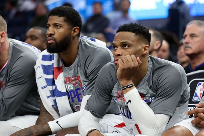 Paul George gives a scoop behind Russell Westbrook's historic re-signing -"Russ gon go a 100%"