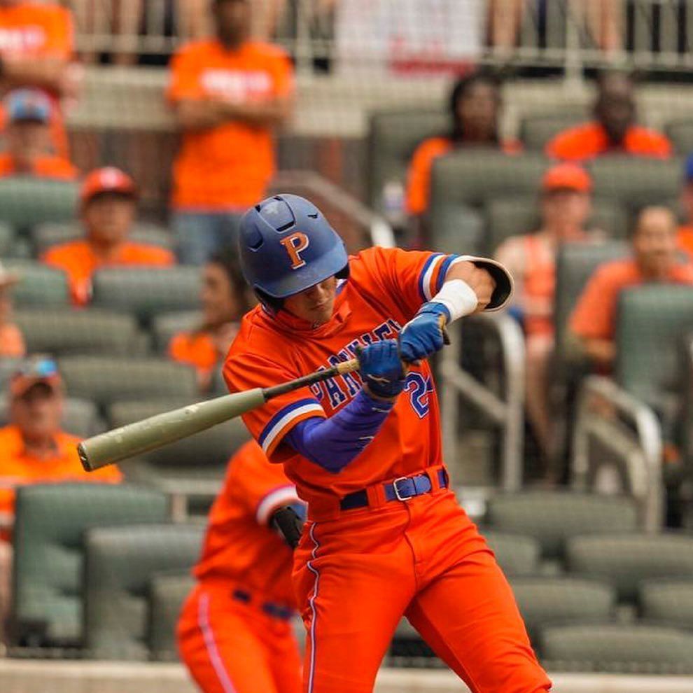 Colin Houck hitting the ball