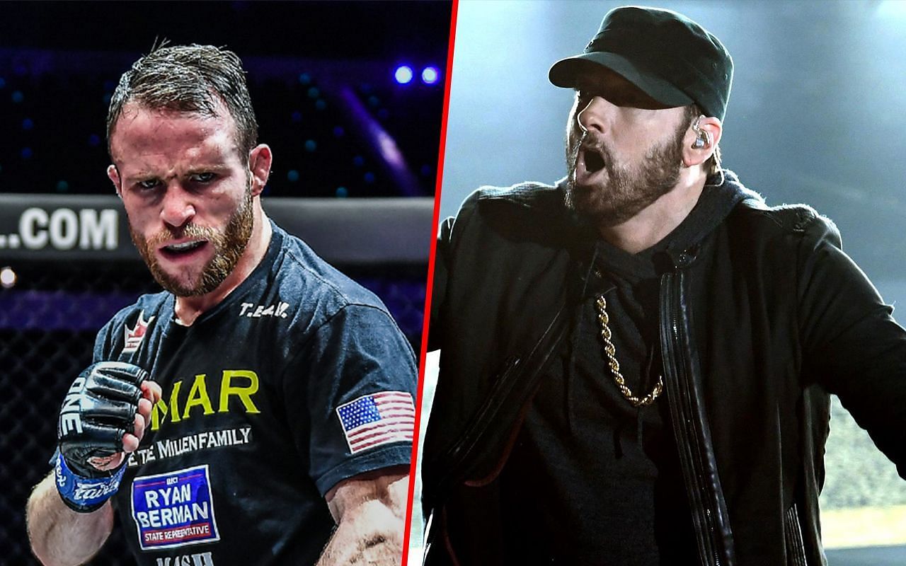 Jarred Brooks (L) and Eminem (R) | Image credit: ONE Championship