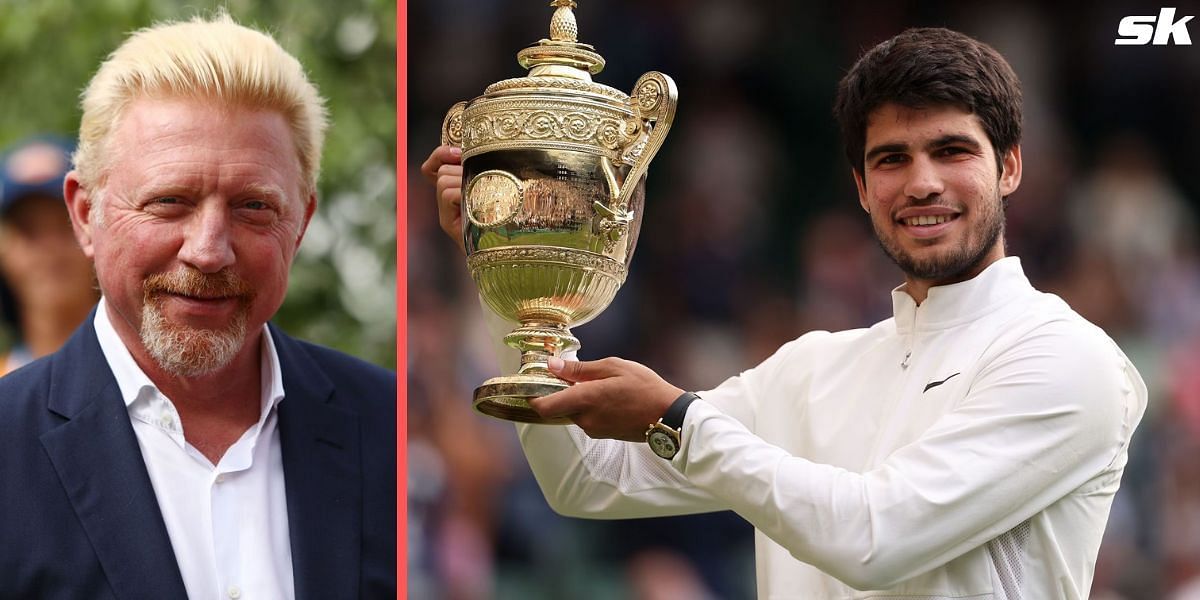 Boris Becker Carlos Alcaraz Wimbledon title win