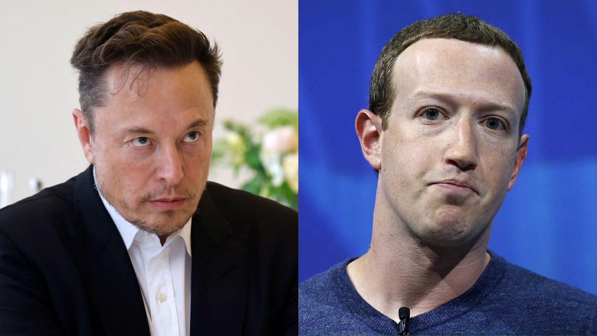 Elon Musk and Mark Zuckerberg. (Photos via Getty Images)