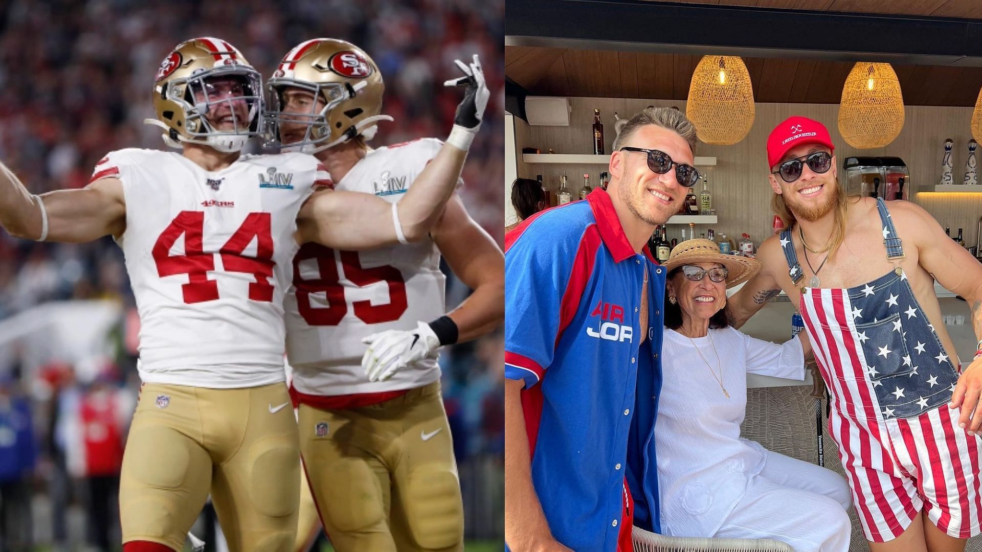 George Kittle and Kyle Juszczyk spent 4th of July together. 