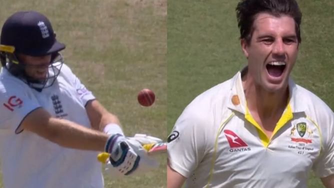 [Watch] Australian captain Pat Cummins lands England major blow with Joe Root's wicket before lunch on Day 4
