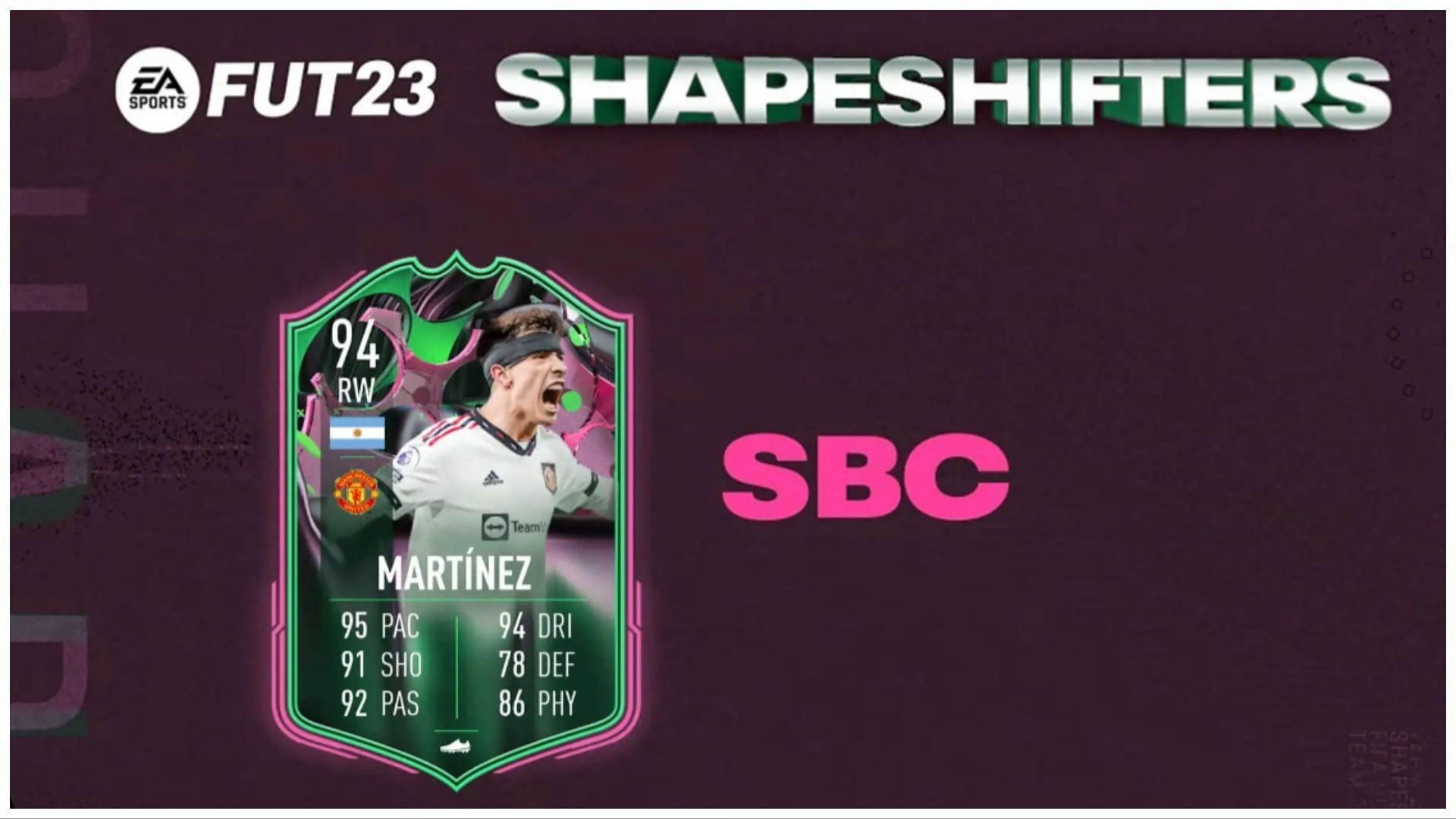 The Lisandro Martinez SBC is now live (Image via EA Sports)