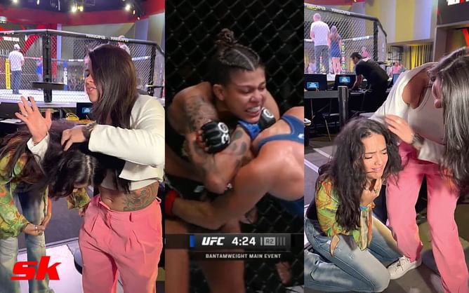Claudia Gadelha's demonstration of standing guillotine that took out Holly Holm leaves Nina-Marie Daniele gasping for breath [VIDEO]