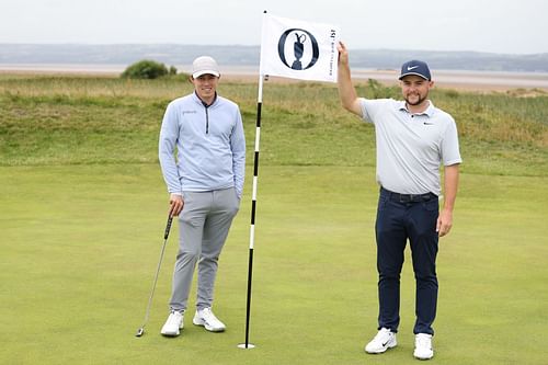 Matt Fitzpatrick and Alex Fitzpatrick at The Open Championship (via Getty Images)