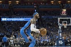 "That sentence is trash": Thunder reporter reveals how Carmelo Anthony hilariously heckled him in OKC locker rooms