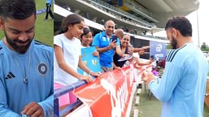 [Watch] Virat Kohli accepts bracelet from a young fan, makes her father emotional