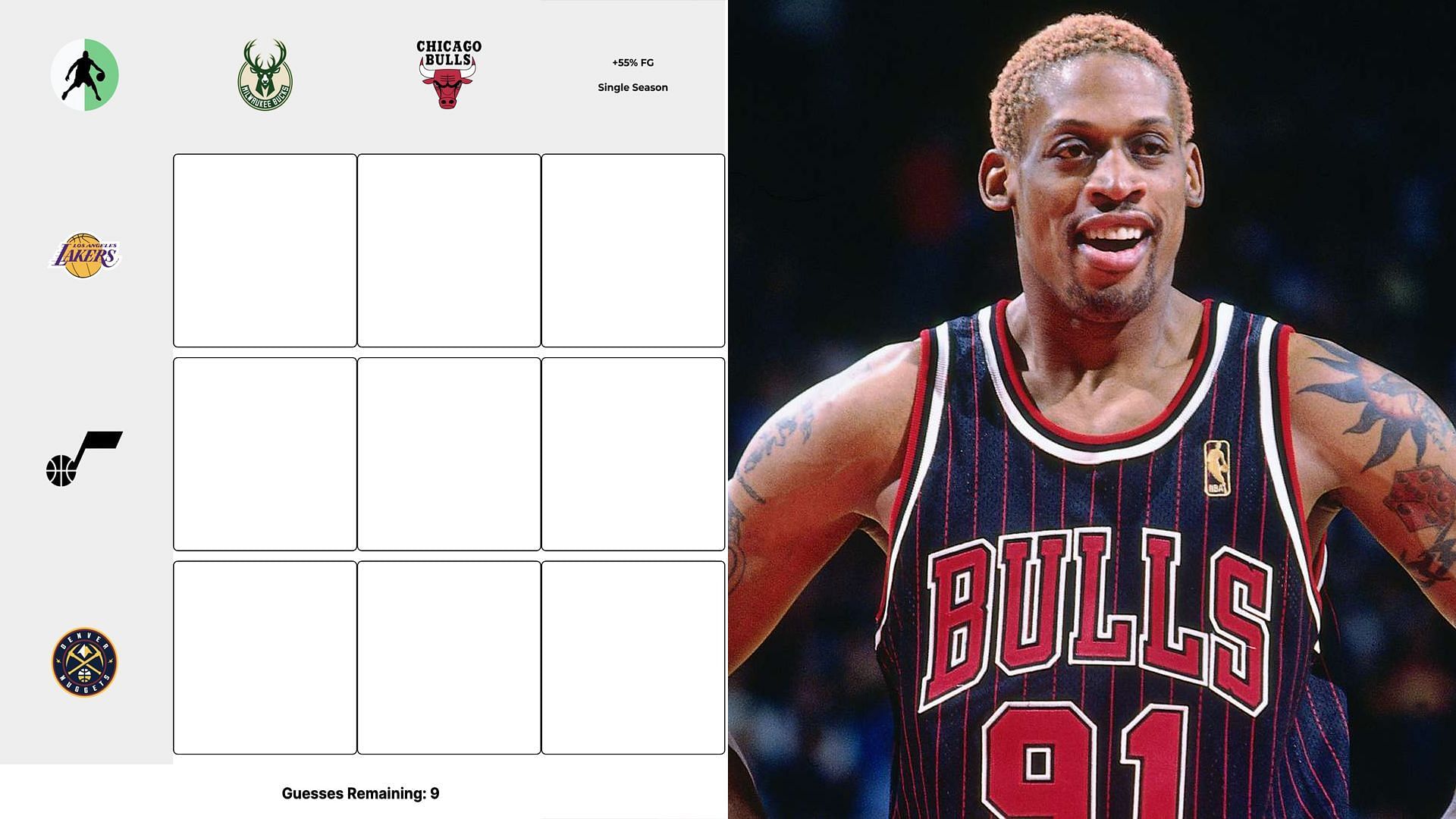 NBA Crossover Grid 12th July featuring Dennis Rodman