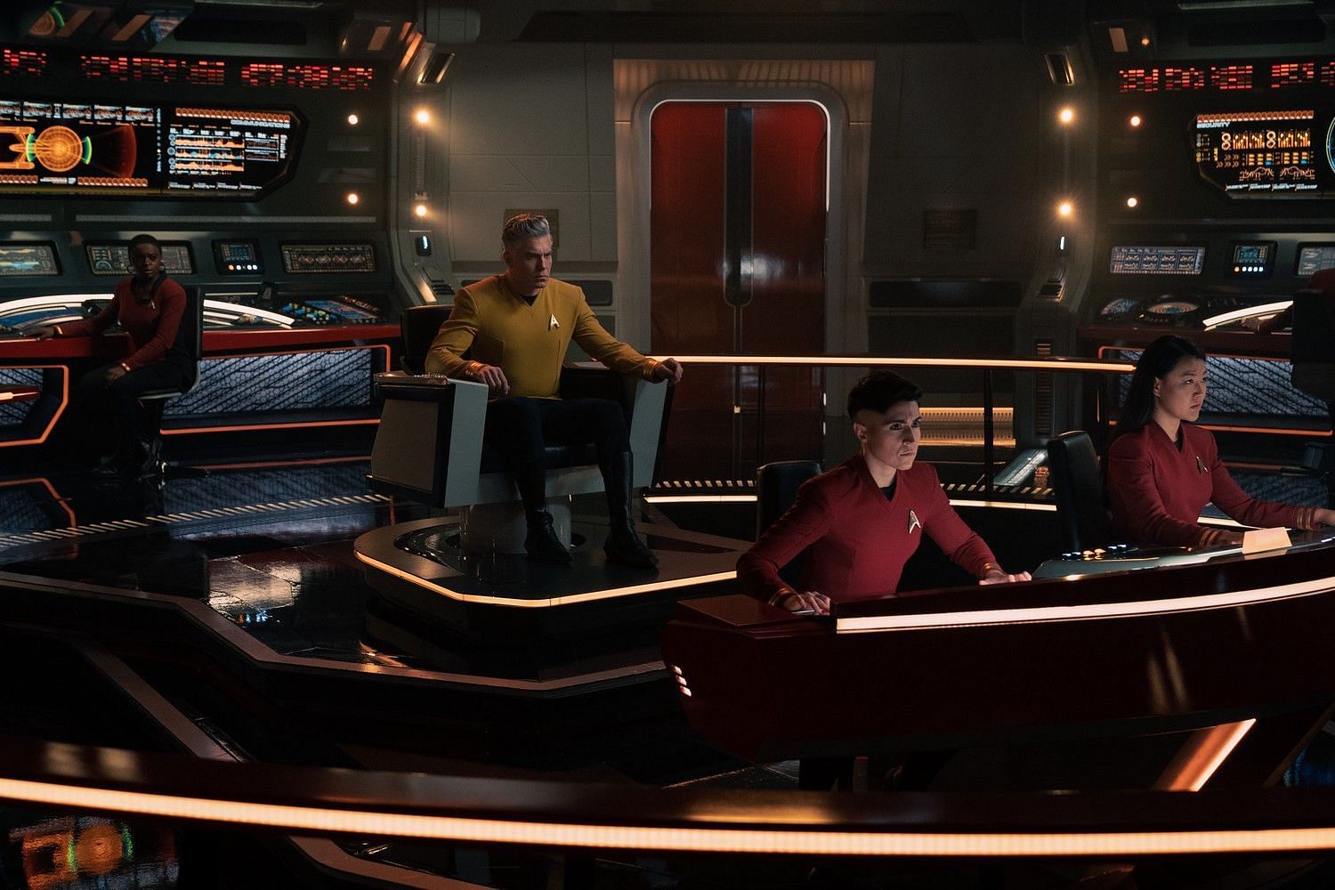 Join Captain Pike and his crew as they venture into the unknown in Star Trek: Strange New Worlds Season 2 Episode 6 (Image via Paramount+)