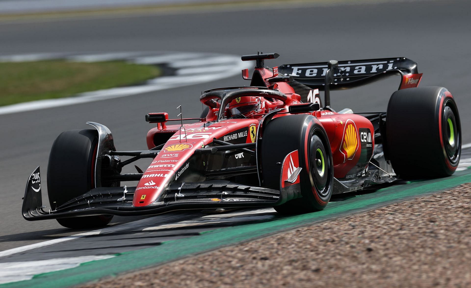 Leclerc in the British GP