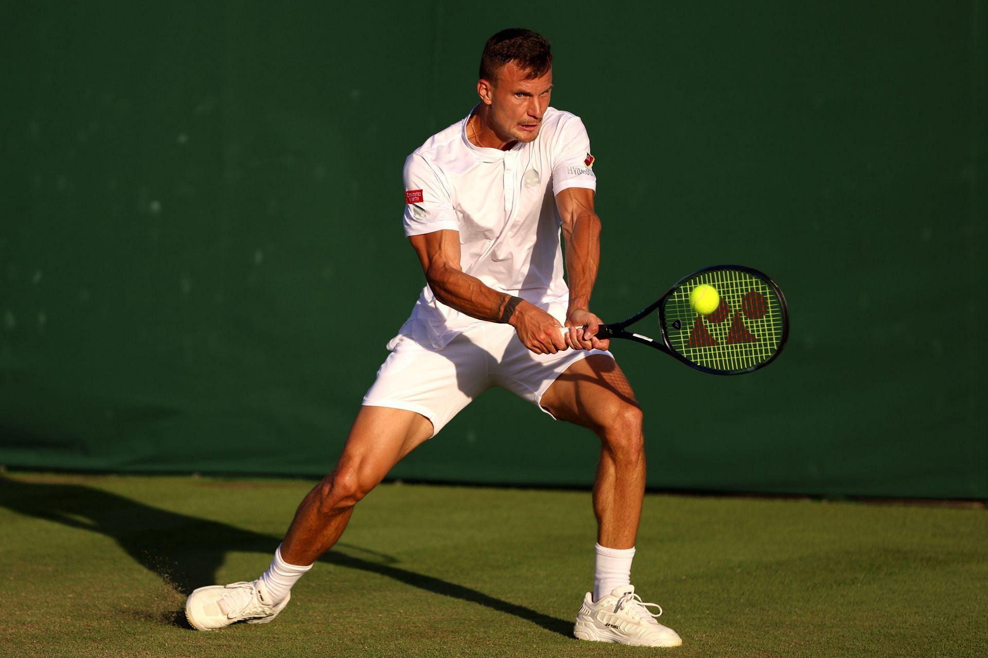 Marton Fucsovics at the 2023 Wimbledon.