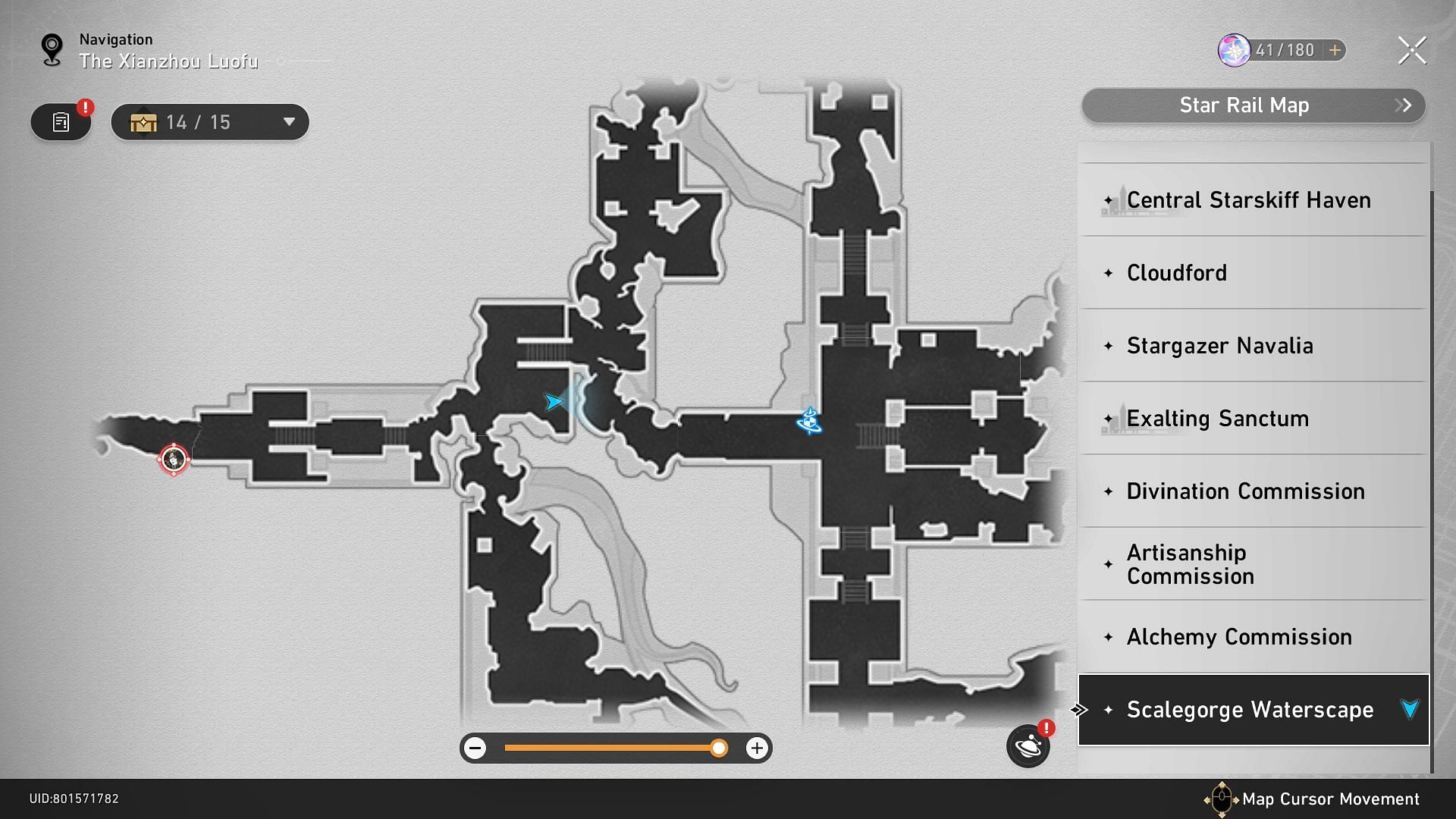 Honkai Star Rail Cloudford Interactive Map