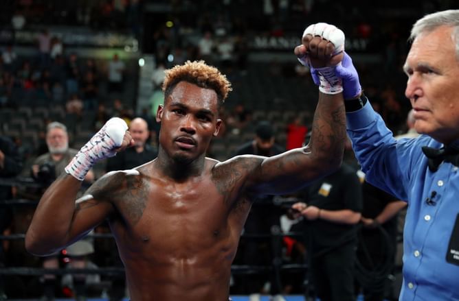 "With great risk" - Jermell Charlo shows super-middleweight frame ahead of Canelo Alvarez fight