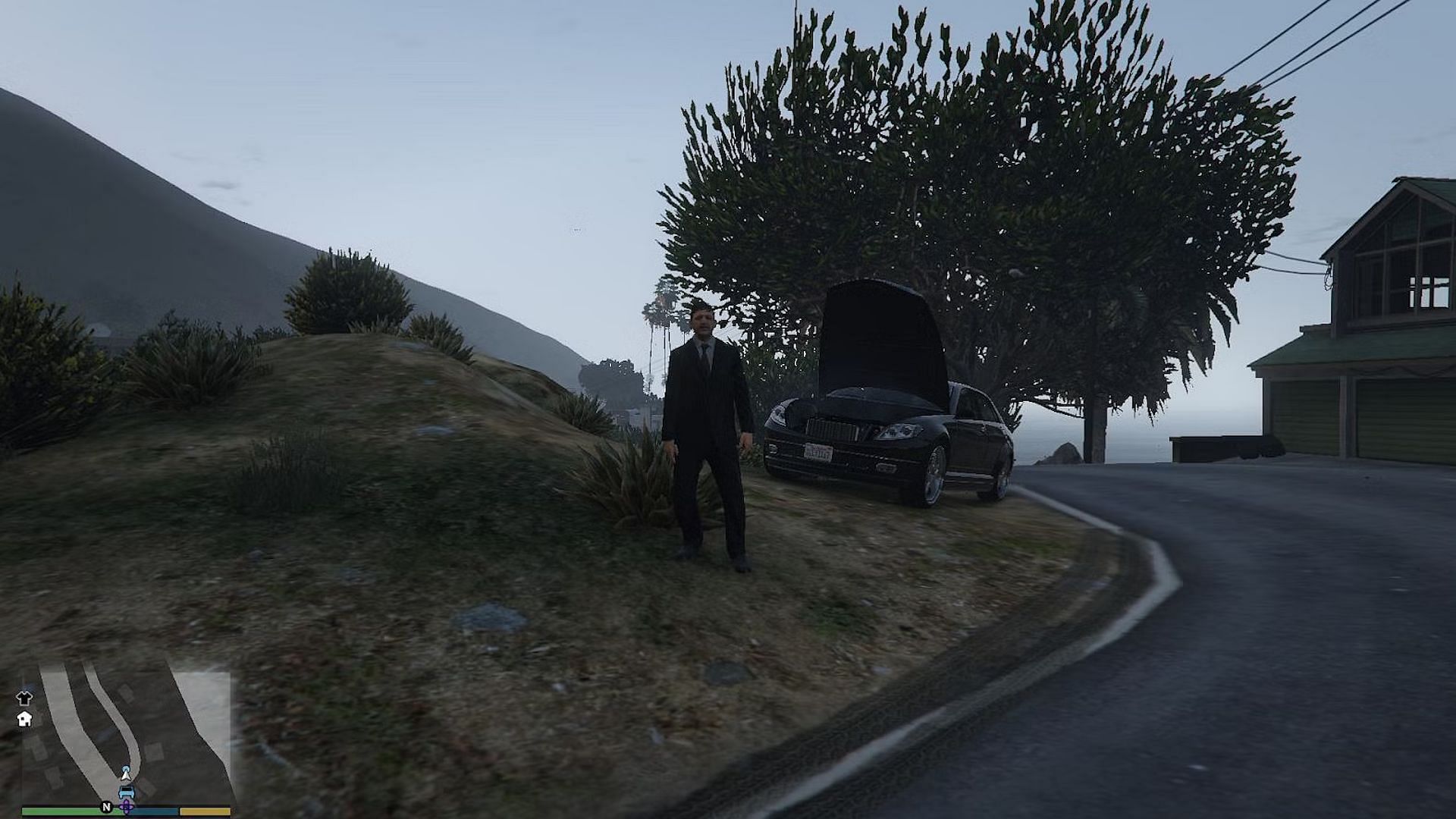 An example of a random event in Grand Theft Auto 5 (Image via Rockstar Games)