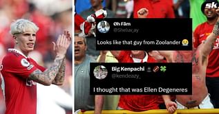 "Cristiano wannabe", "Zero aura" - Fans troll Manchester United star Alejandro Garnacho as video of him modeling for Balenciaga goes viral