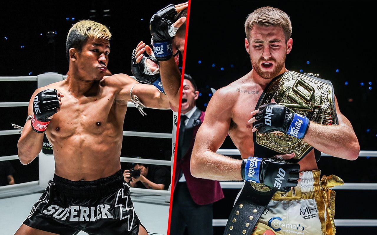 Superlek Kiatmoo9 and Jonathan Haggerty- Photo by ONE Championship