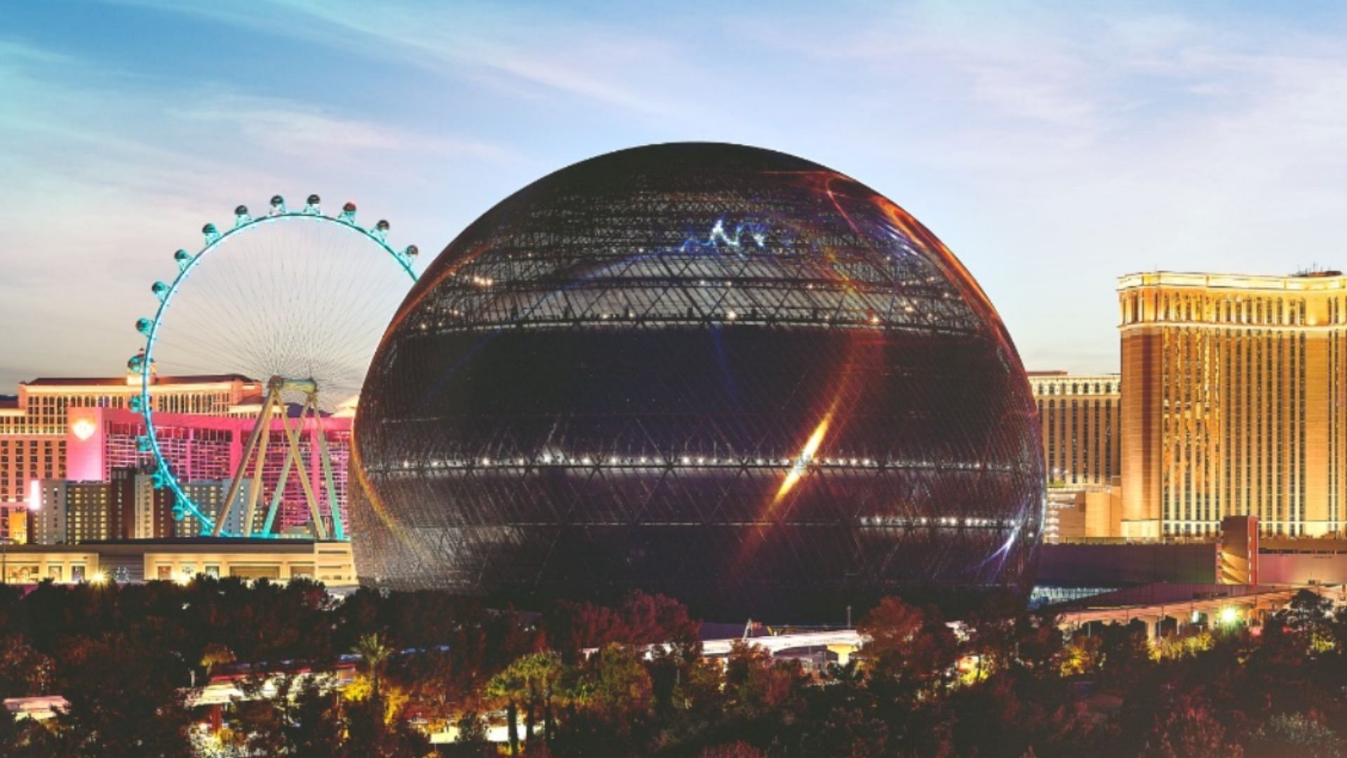 MSG Sphere is also called The Sphere and is located in Las Vegas. (Image via Twitter/Sphere)