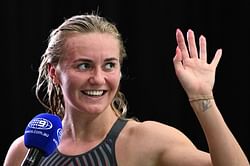 "Couldn’t do it without you Boxell" - Ariarne Titmus thanks her coach for her World Aquatics Championships win