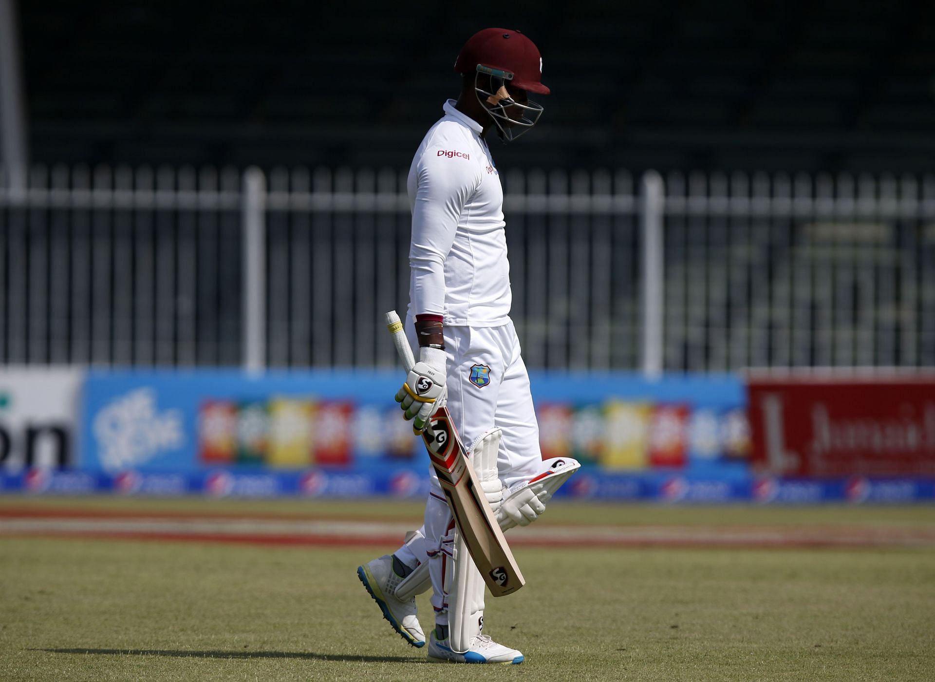 Marlon Samuels was undone by Ashwin a number of times. (Pic: Getty Images)