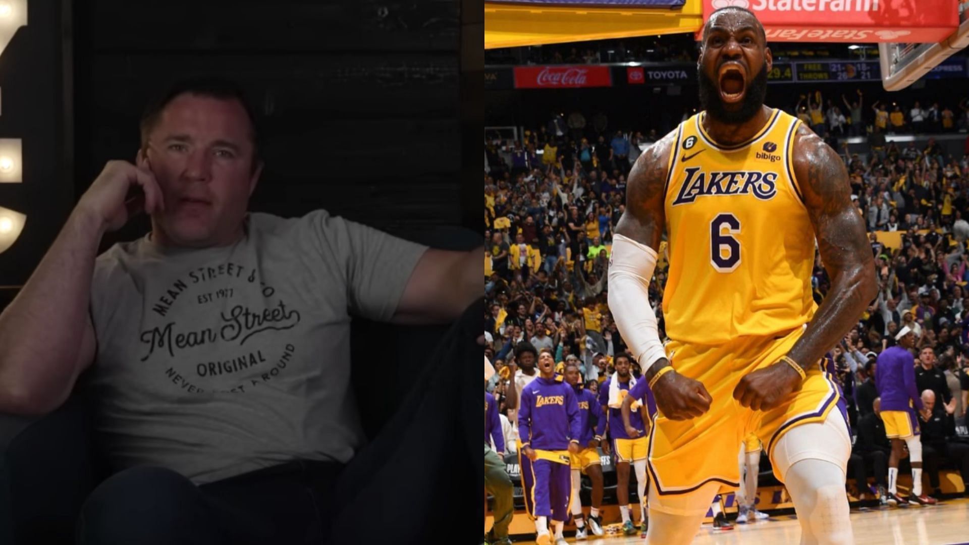 Chael Sonnen (left), LeBron James (right) [Images courtesy of Chael Sonnen on YouTube &amp; @kingjames on Instagram]