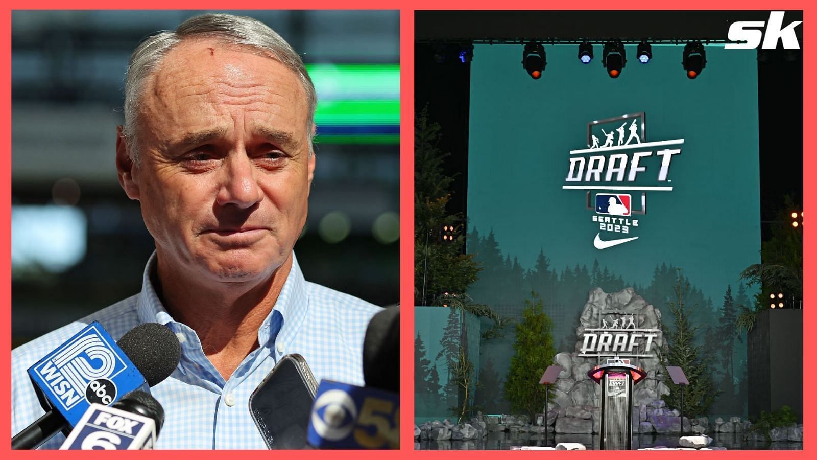 “He is the worst thing for baseball” “Not loudly enough” – Baseball fans enjoy commissioner Rob Manfred being consistently booed at the MLB Draft