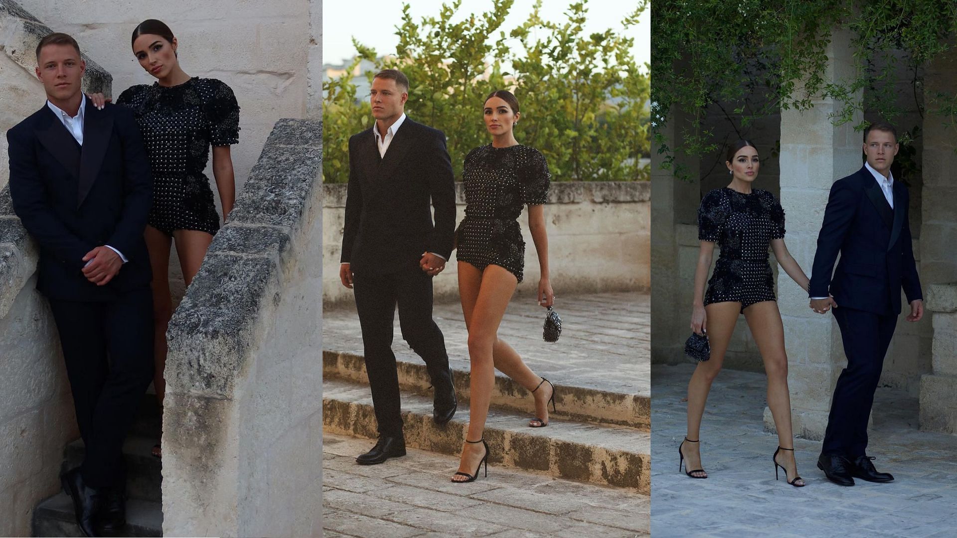 IN PHOTOS: Christian McCaffrey and Olivia Culpo turn heads at Dolce &  Gabbana's Alta Moda show in Italy
